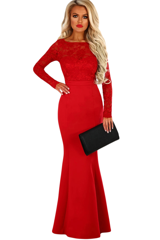Полукруглый вырез. Красное вечернее платье. Красное вечернее платье с длинным рукавом. Вечернее платье красное с вырезом. Платье красное вечернее длинное.