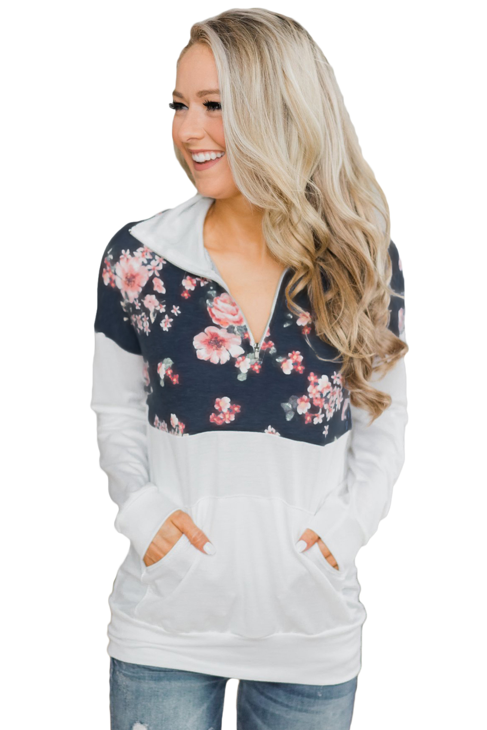 Толстовка zip Collar Sweater