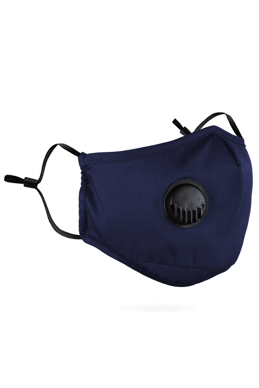 Синяя многоразовая маска для лица с дыхательным клапаном + 5 сменных .