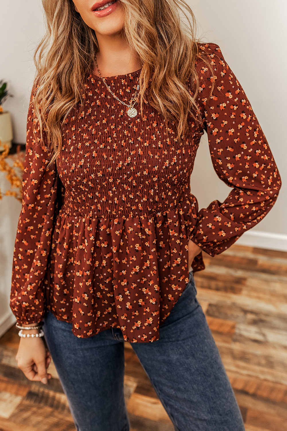 Smocked bust top hotsell