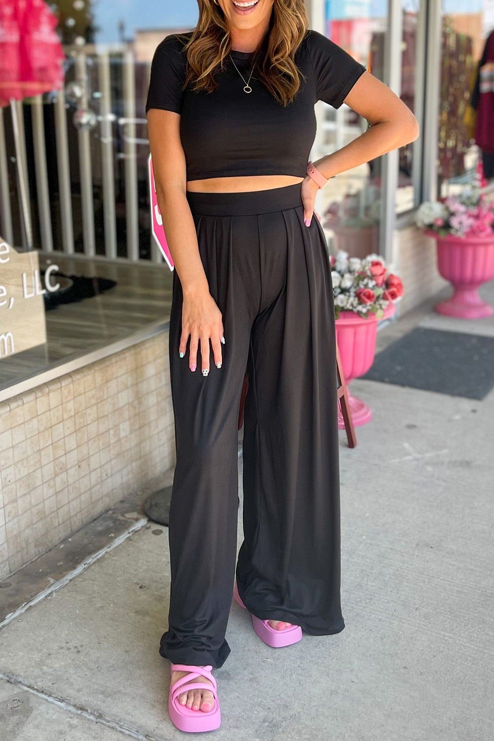 Slim fit crop top hotsell