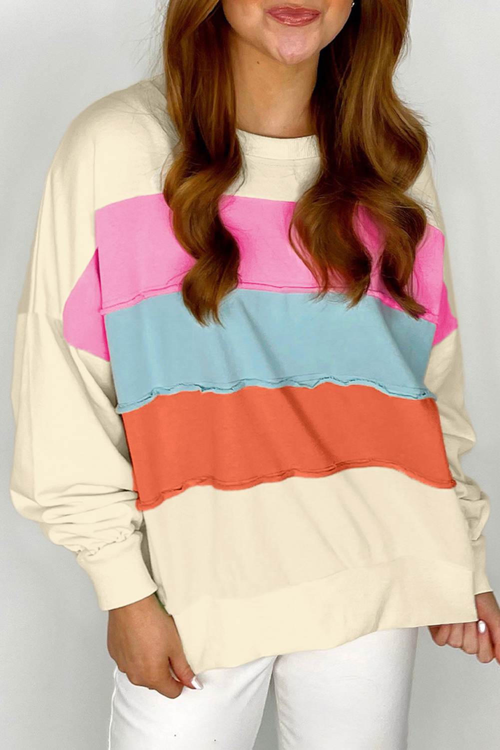 Patchwork crewneck 2025