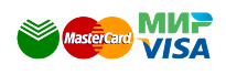 оплата Visa, MasterCard, МИР